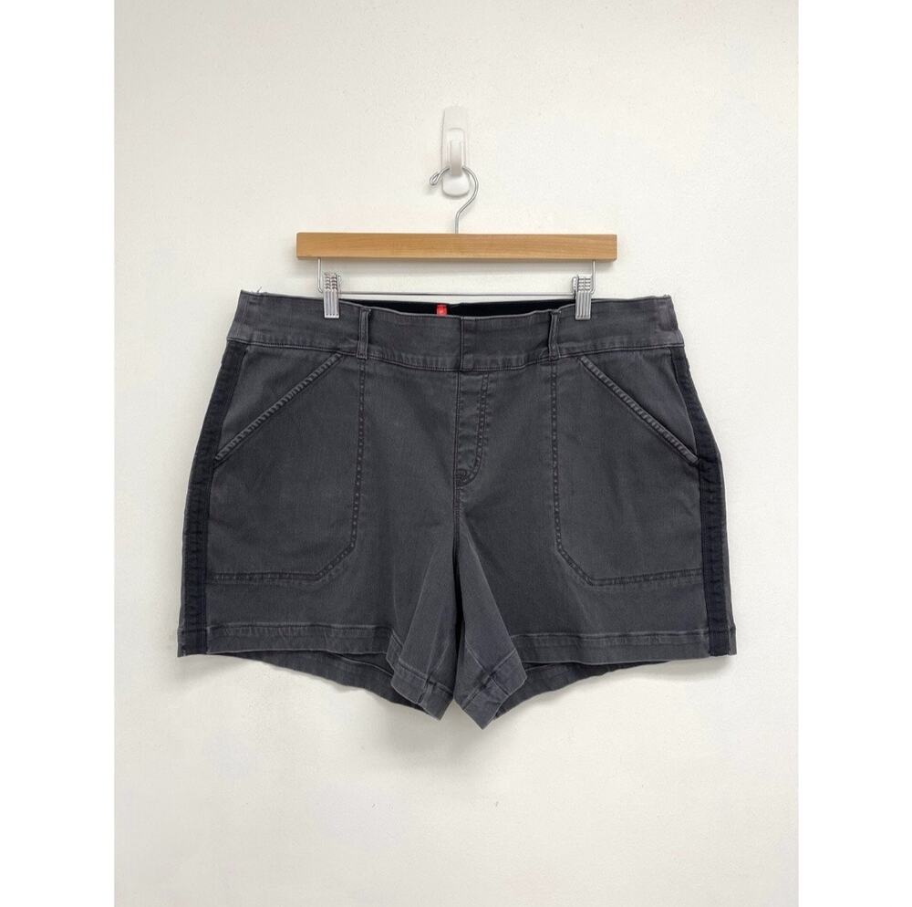 SPANX Stretch Twill Pull On Shorts Shaping Tummy Control Soft - Plus Size 3X